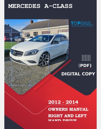 mercedes benz a class 2012 2013 2014 owners manual
